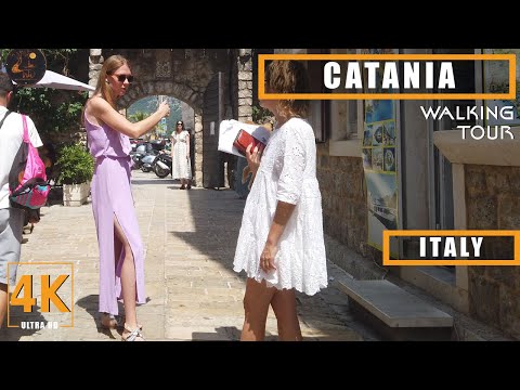 CATANIA, ITALY WALKING TOUR 4K | Italy Travel Guide 2023