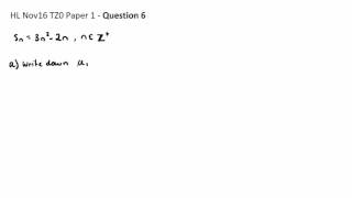 Question 6a - HL Nov16 P1