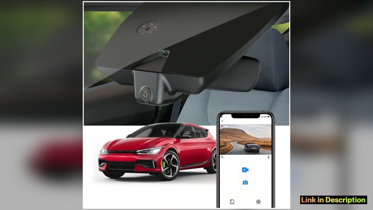 Fitcamx 4K Dash Cam for Kia EV6EV6 GT 20222025 OEM Factory Look Car DVR with WiFi App Control