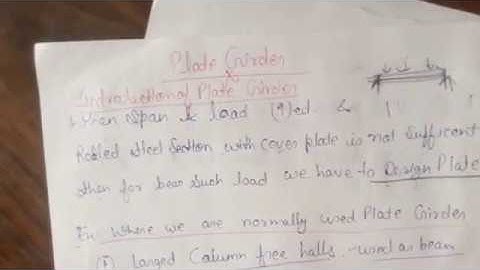 CE 302 plate girder (part 1) unit 9 By Archana Meena