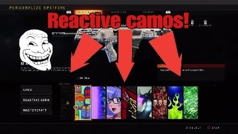 REACTIVE CAMOS FOR ANY WEAPON!! Update pt2
