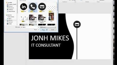 How to make a business card step by step in powerpoint 2016