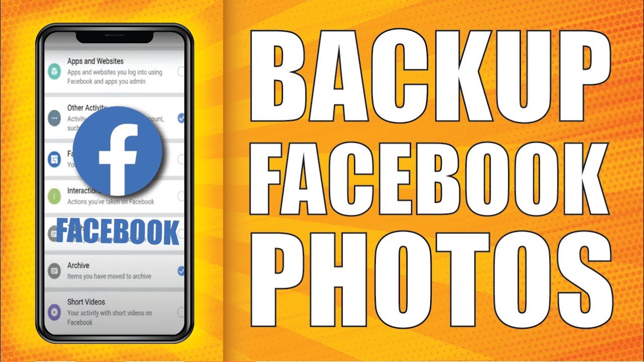 How to backup facebook photos