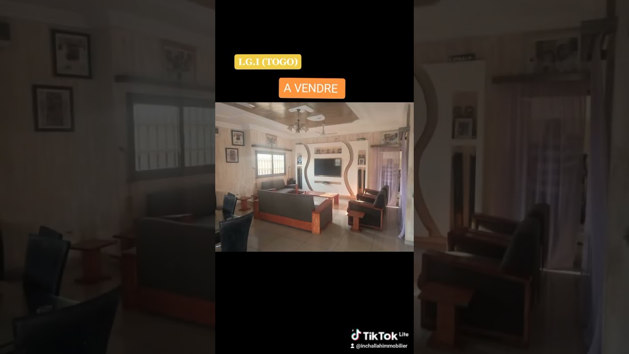 super chic Villa avec titre foncier à Adidogomé Lomé(Togo).70 Millions FCFA