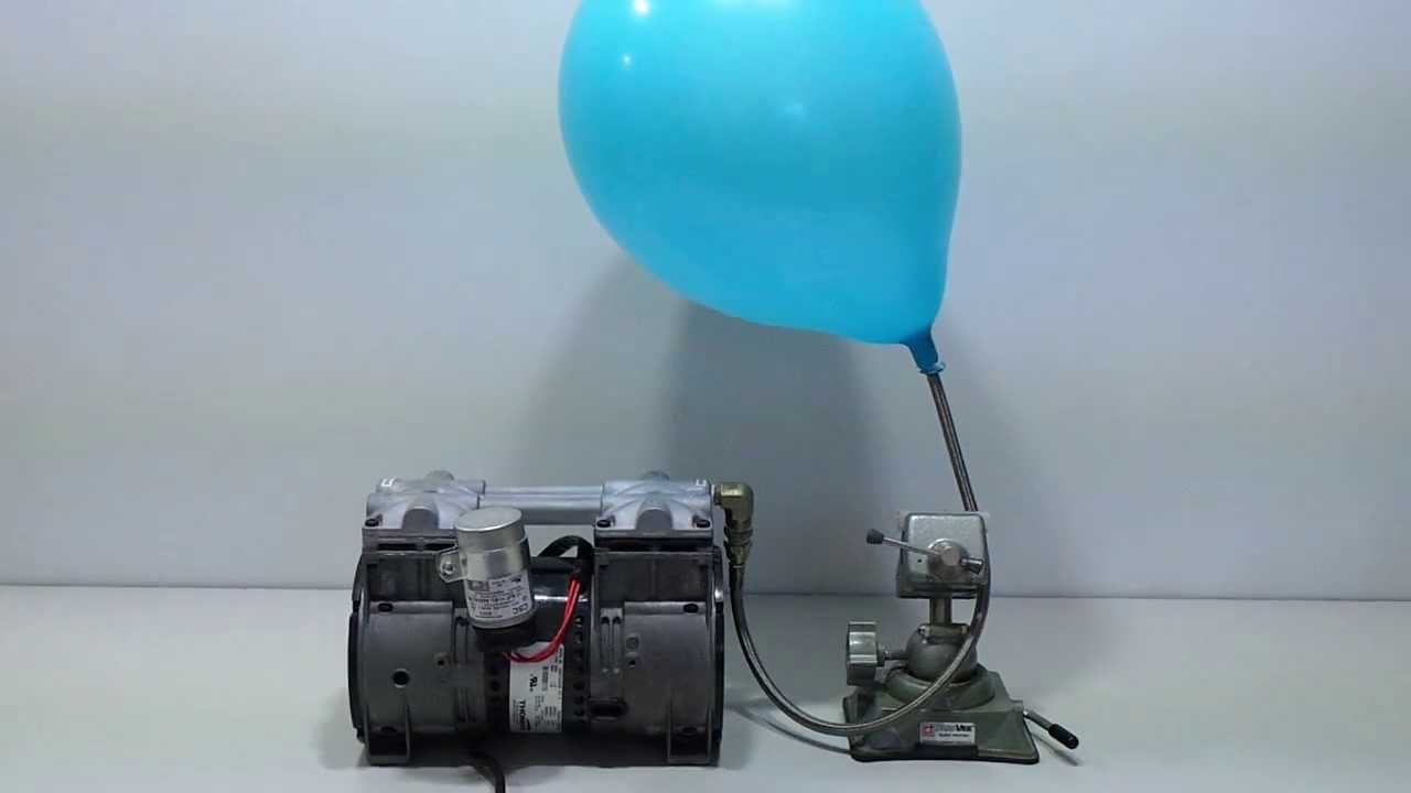 Thomas Vacuum Compressor Pump vs Little Blue Balloon YouTube