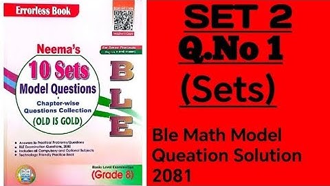 Set 2 | question no 1 | Neema