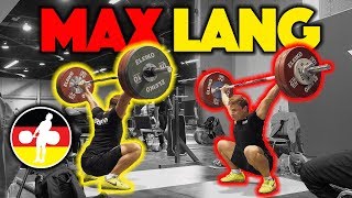 Max Lang Heavy Snatch Training (140 singles) - 2017 WWC Training Hall [4k 60]