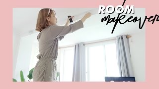 ROOM DECOR 방꾸미기 VLOG #1 구조 바꾸기, 가구 재배치, 이불 | kinda cool