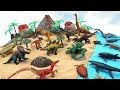 DIV Volcano Dinosaur Island! Jurassic World Dinosaur For Kids - Mosasaurus, T-Rex, Indoraptor