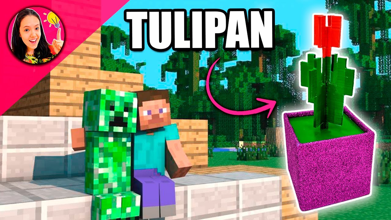HAZ TU PROPIO TULIPAN DE MINECRAFT - PLANTA DE MINECRAFT