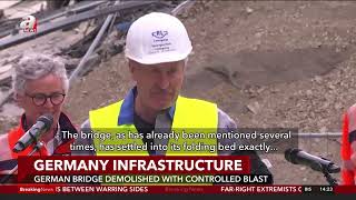 Famous Germany bridge demolished with controlled explosion Profile
