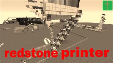 Minecraft Redstone Printer