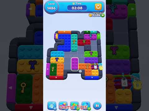 Color Block Jam level 1486 Solution Walkthroug