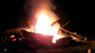 Beer bomb on fire