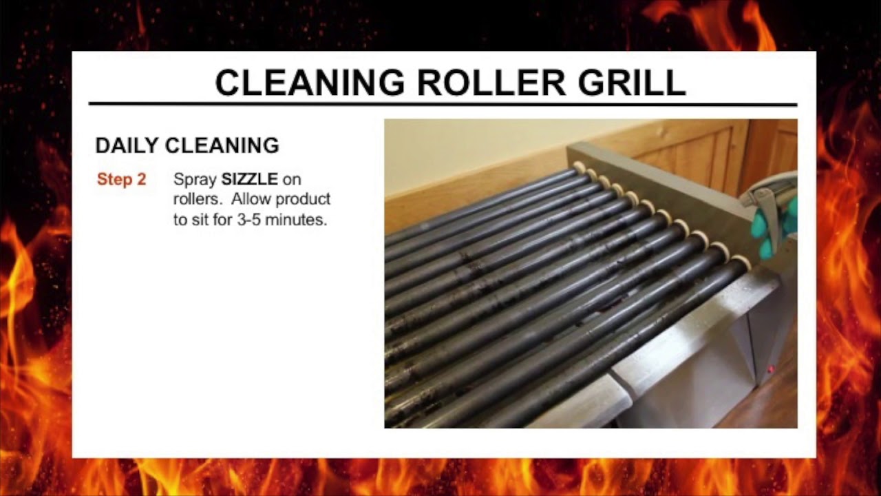 Sizzle Roller Grill Cleaning YouTube