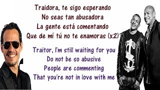 Traidora - Gente de Zona ft Marc Anthony - Lyrics English and Spanish - Translation & Meaning