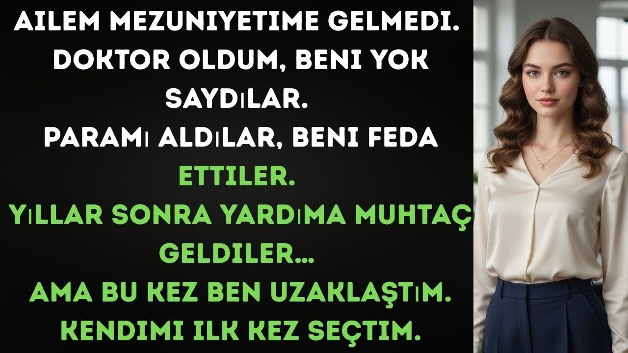Ailem mezuniyetime gelmedi, doktor oldum ama beni yok saydılar — sonra benden yardım istediler