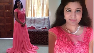 Oufit of the day for kerala wedding | Pink Gown | Ammu's World