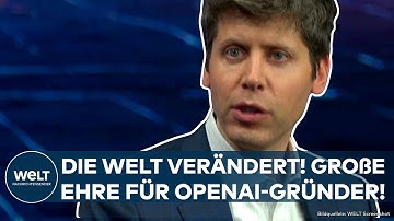 AXEL SPRINGER AWARD: Mit ChatGPT-KI die Welt verändert! Große Ehre für OpenAI-Gründer Sam Altman