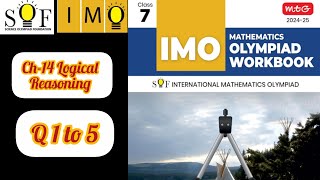 Celebrity Class-7| IMO | SOF | ch-14 Logical Reasoning Q 1 to 5 |mtg Olympiad solutions  Profile