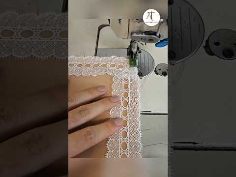 Easy Lace Corner Sewing Trick for Perfect Finishing