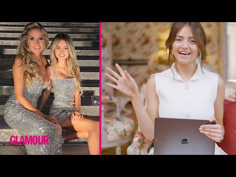 Leni Klum Reacts to 17 Looks & What She Learned From Mom Heidi | Style Diary | GLAMOUR Germany