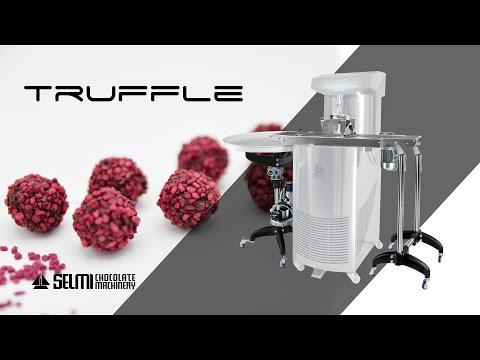 TRUFFLE - Chocolate truffle enrobing machine in two sections by Selmi