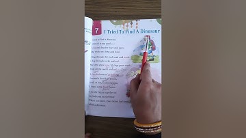 class I Subject-English Chapter 7 I Tried To Find A Dinosaur