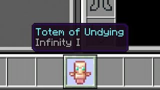 Command Block Tutorial - How to Enchant Totem of Undying with INFINITY, No Mod, No Addon