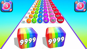 Top Video TikTok Gameplay - Satisfying Mobile Game Max Levels Ball Run 2048, Marble Run ... 0EBVX5