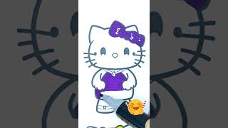 Hello Kitty Coloring Pages Retro and Vintage Designs