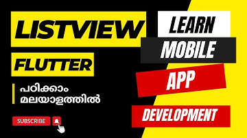 ListView | Flutter Tutorial | Flutter പഠിക്കാം മലയാളത്തിൽ |