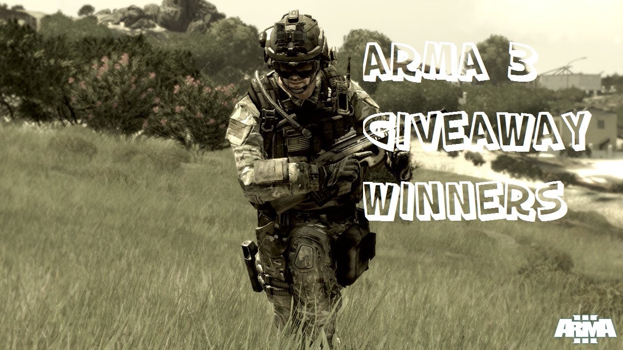 Arma 3 Giveaway winners