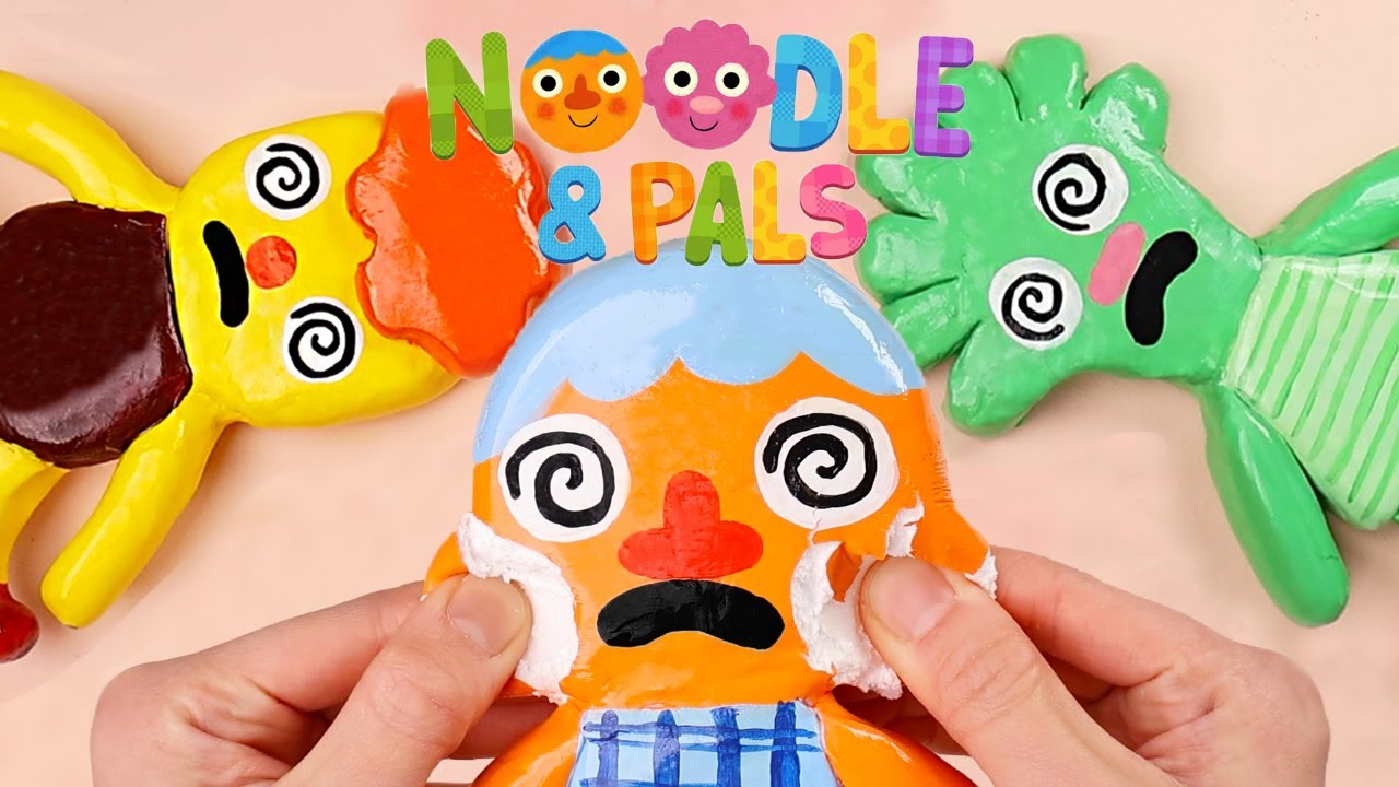 Six In The Bed | Noodle & Pals | super simple songs clay cracking