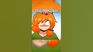 Steve Traped Alex animation shorts in Minecraft 💀#alizasehar #minecraftanimation