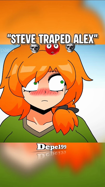 Steve Traped Alex animation shorts in Minecraft 💀#alizasehar #minecraftanimation