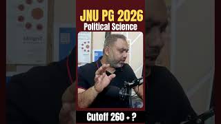 JNU MA Political Science | Cutoff Above 260? #cuetpg #cuetpoliticalscience #cuetcutoff #cuet2027