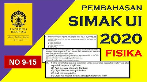SIMAK UI FISIKA 2020 NO 9-15