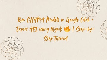 Run OLLAMA Models in Google Colab + Export API using Ngrok 🔥 | Step-by-Step Tutorial