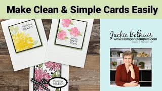 Make 2 Clean and Simple Cards That Are Knock Out Gorgeous!