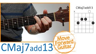 Guitar Chords for Beginners - CMaj7add13