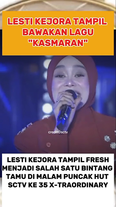 Lesti Kejora at the peak night of SCTV's Hut 35 extraordinary #lestikejora #sctv #2025