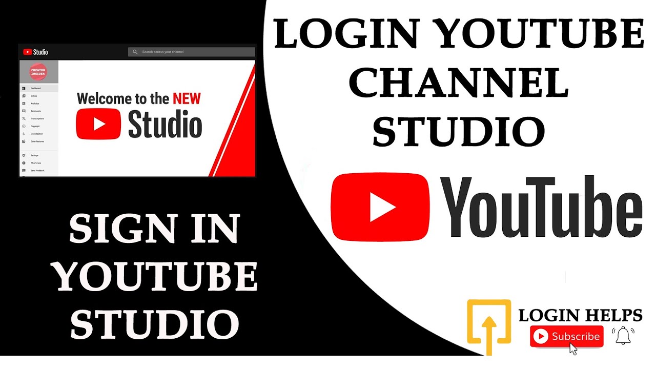 YT studio कैसे login करें 