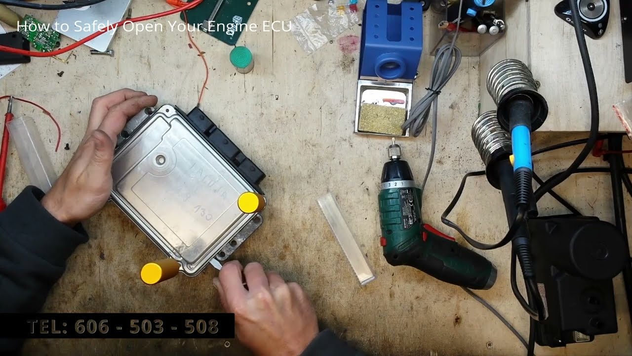 Safe opening of the engine control unit.  