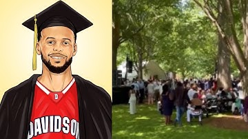 Stephen Curry’s name gets called at the Davidson College graduation ceremony