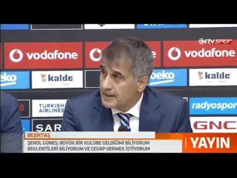 Beşiktaşın Yeni Teknik Direktörü Şenol Güneş  Basın Toplantısı