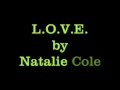 Natalie cole love wlyrics