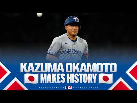 Kazuma Okamoto smacks home run No. 23! 🤩 It's a new record for a Japanese-born rookie! 🇯🇵
