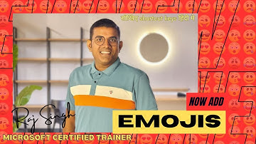 Unlock Emojis in Windows with This Shortcut! | Raj Singh Microsoft Certified Trainer
