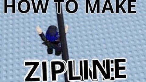 How to Make a ZIPLINE in Obby Creator | Roblox | Tutorial